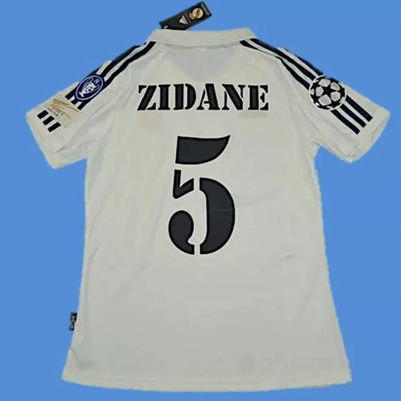 2001-2002 RMA Champions League Home Retro Soccer Jersey
