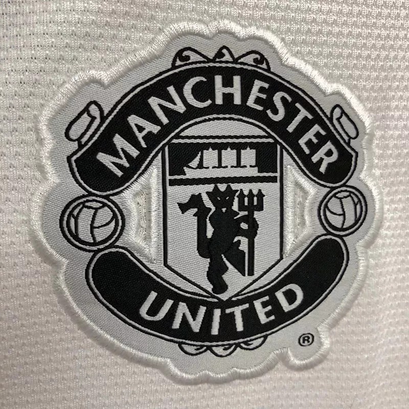 2013-2014 Man Utd Away White Retro Soccer Jersey