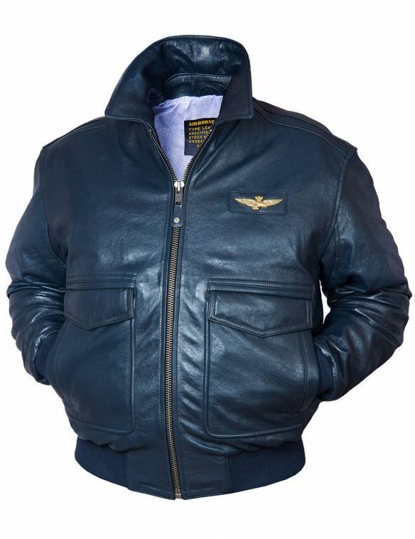 ITALIAN NAVY AIR FORCE AVIATOR LEATHER JACKET