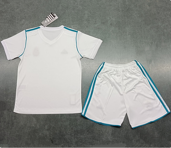 2017-2018 RMA Home Retro Kids Soccer Jersey
