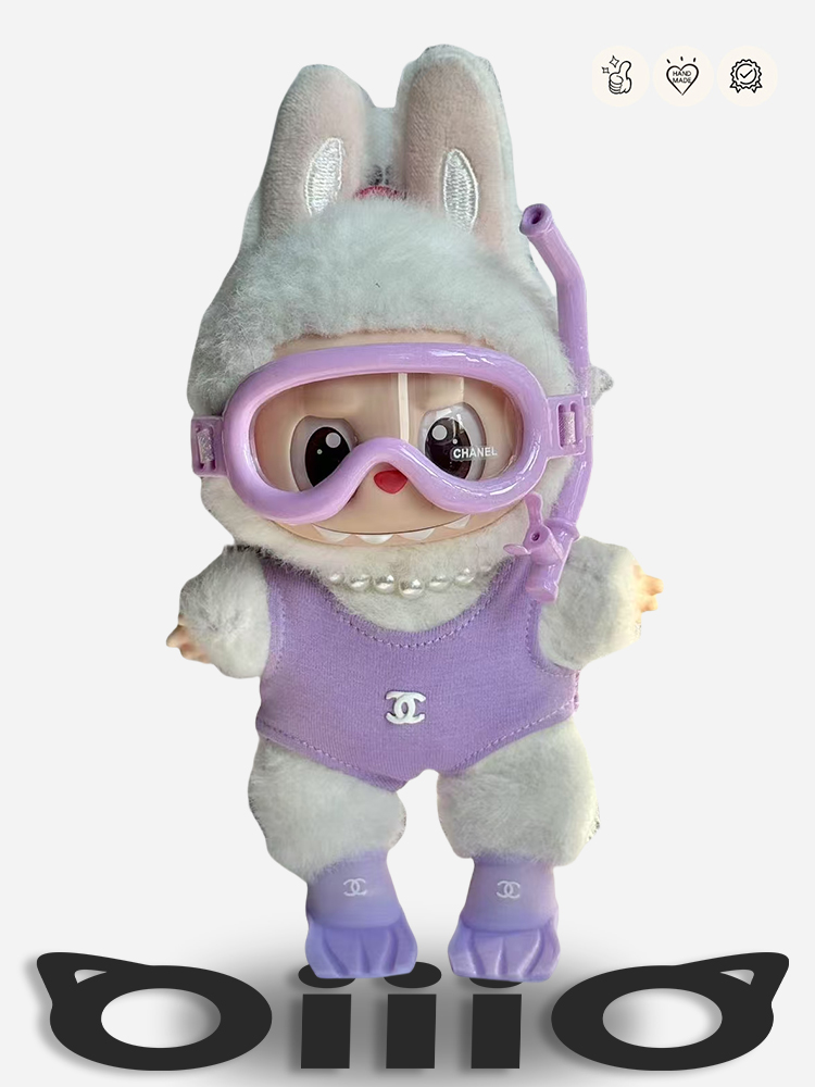 LABUBU Clothes Chanel Chic Lavender Diving Outfit