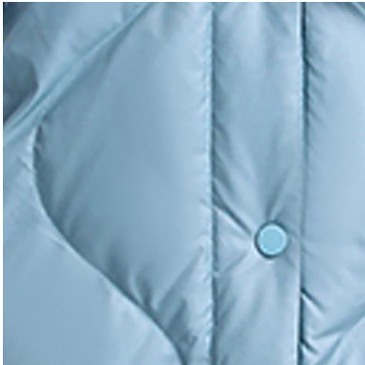 Longer Grey Green Women's Down Jacket