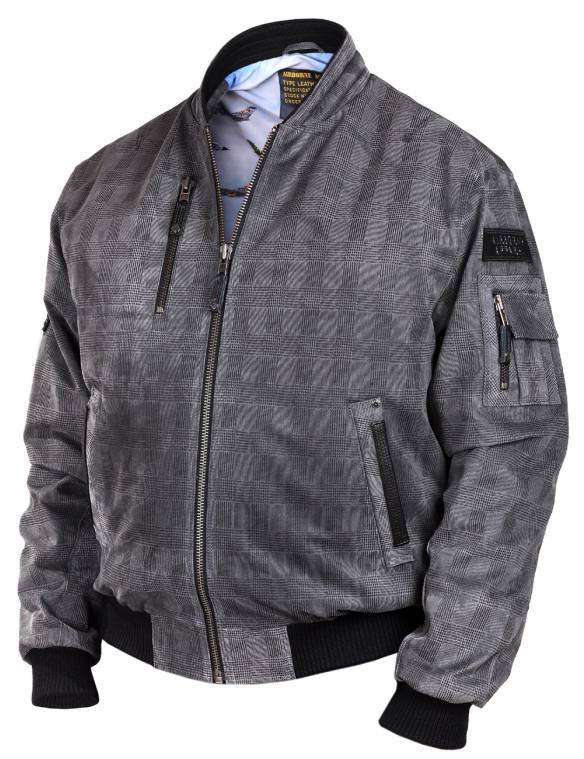 TIGERS PRINTED SUEDE BOMBER LEATHER JACKET