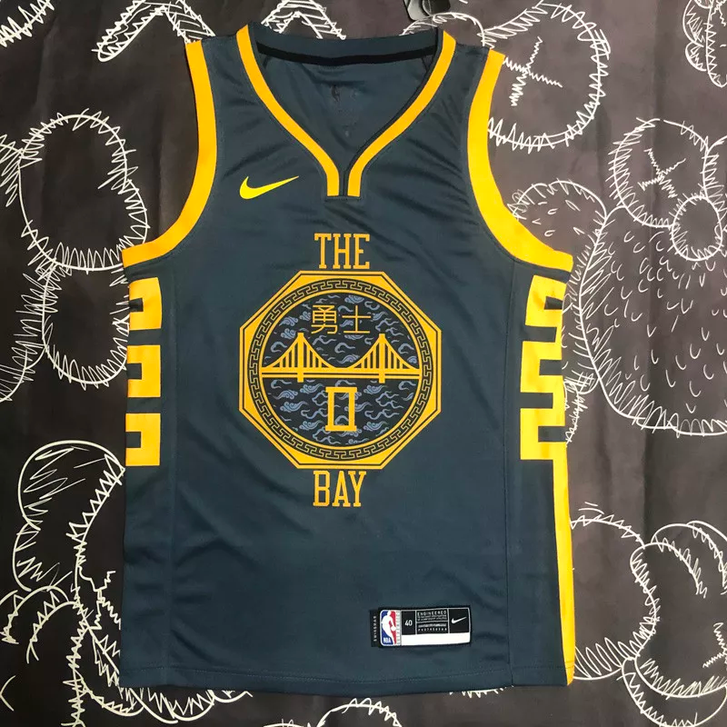 2018 WARRIORS PAYTON II #0 Black Gray Top Quality Hot Pressing NBA Jersey
