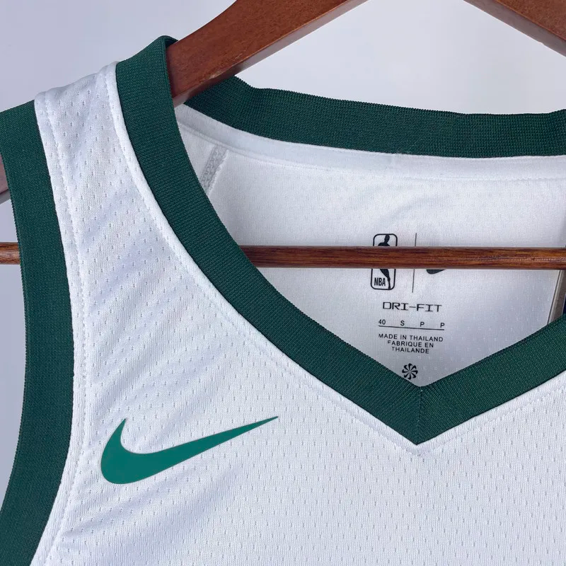 22-23 BUCKS HOLIOAY #21 Home White Top Quality Hot Pressing NBA Jersey(V领)