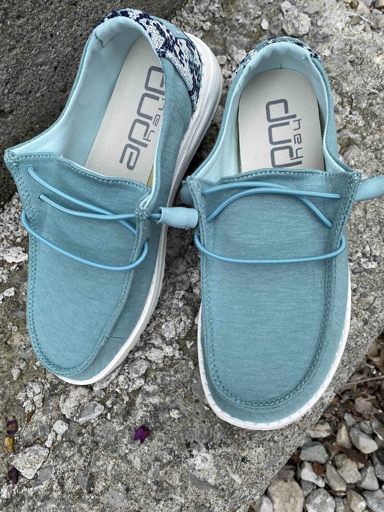 Women's Shoes Wendy Stretch Sea Blue Fleece
