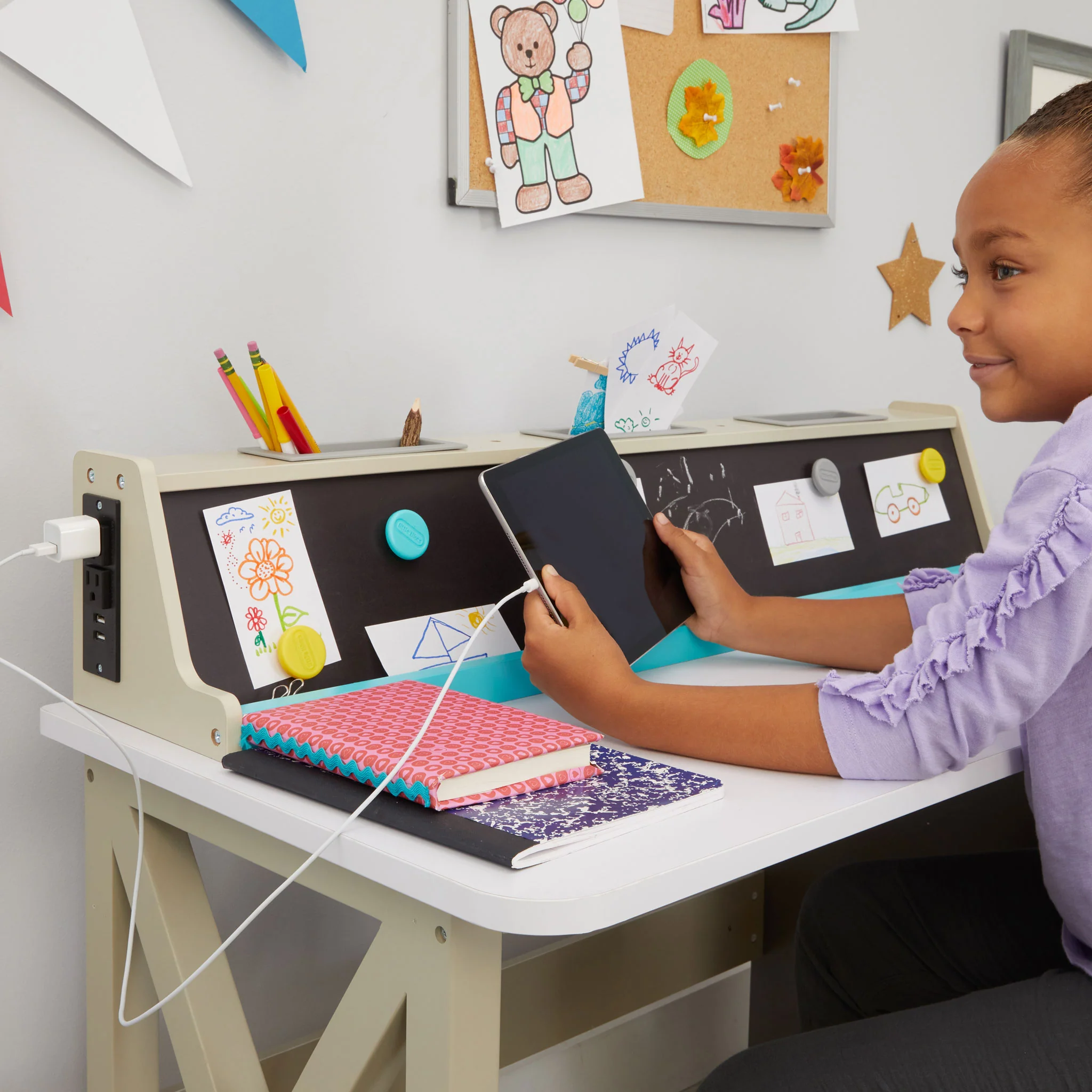 2-in-1 Chalkboard Desk - leoleo123123