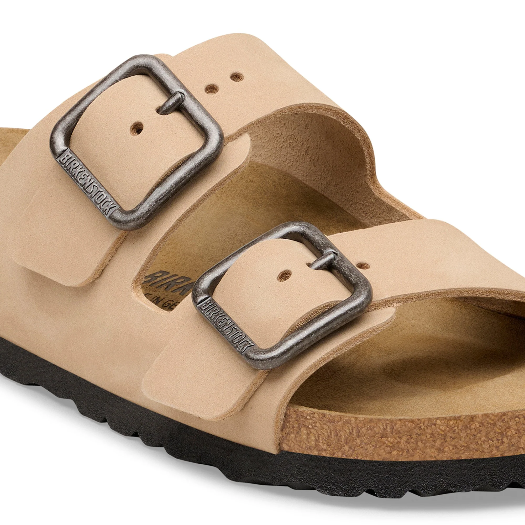 Arizona Wire Buckle Nubuk Leather Sandcastle - leoleo123123
