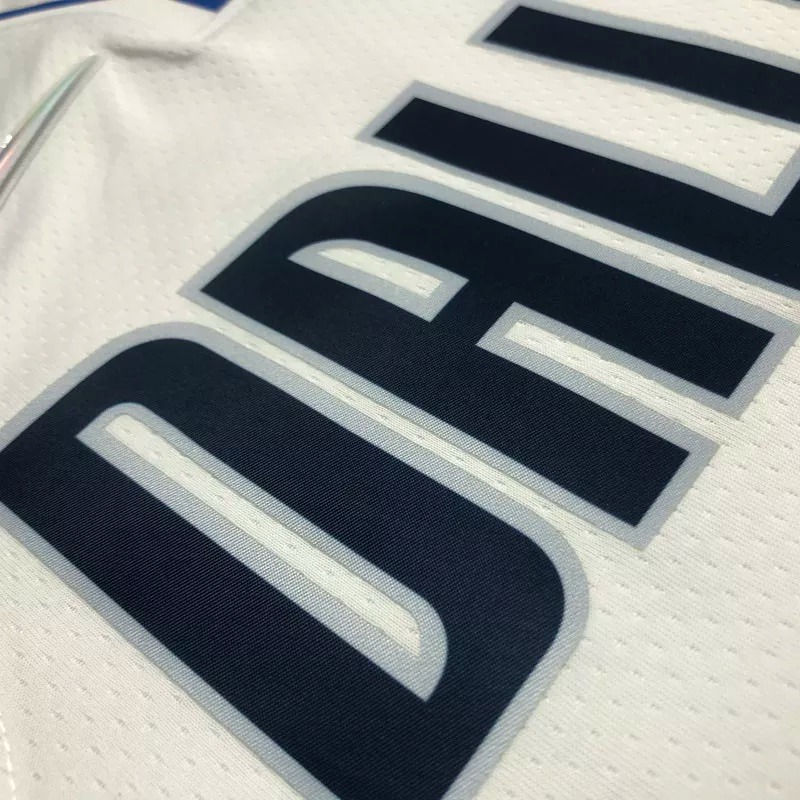 21-22 Dallas DONCIC #77 White 75th Anniversary Top Quality Hot Pressing NBA Jersey