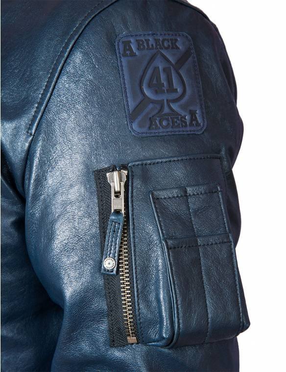 MA1 TOM CAT BOMBER LEATHER JACKET