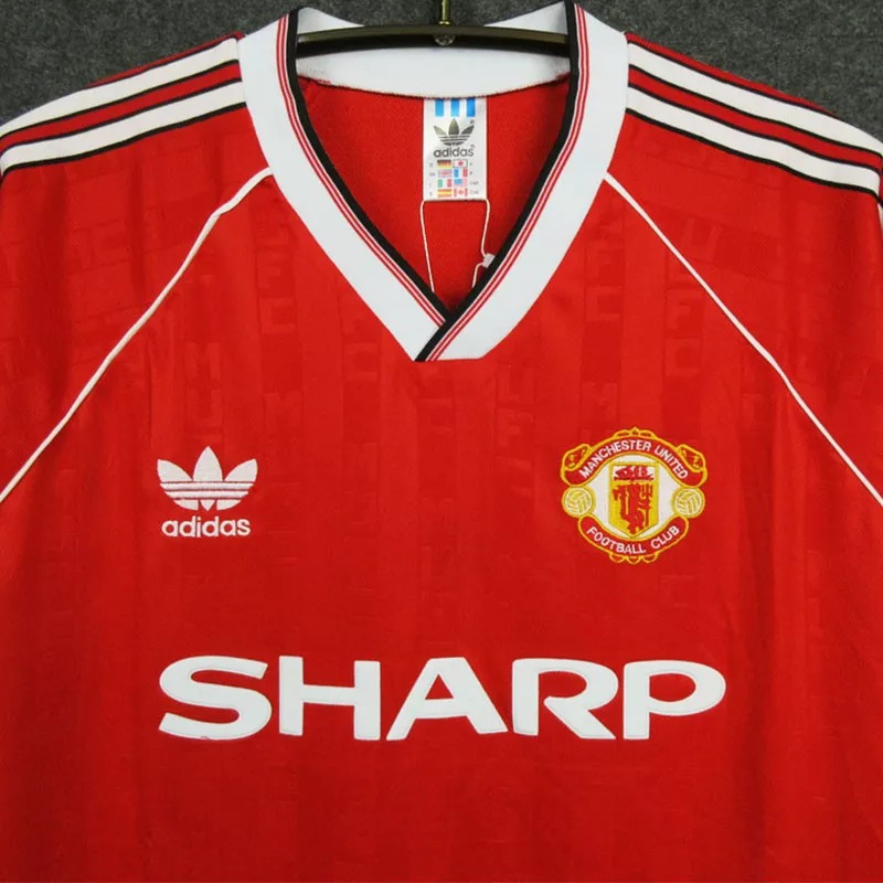 1988-1990 Man Utd Home Retro Soccer Jersey