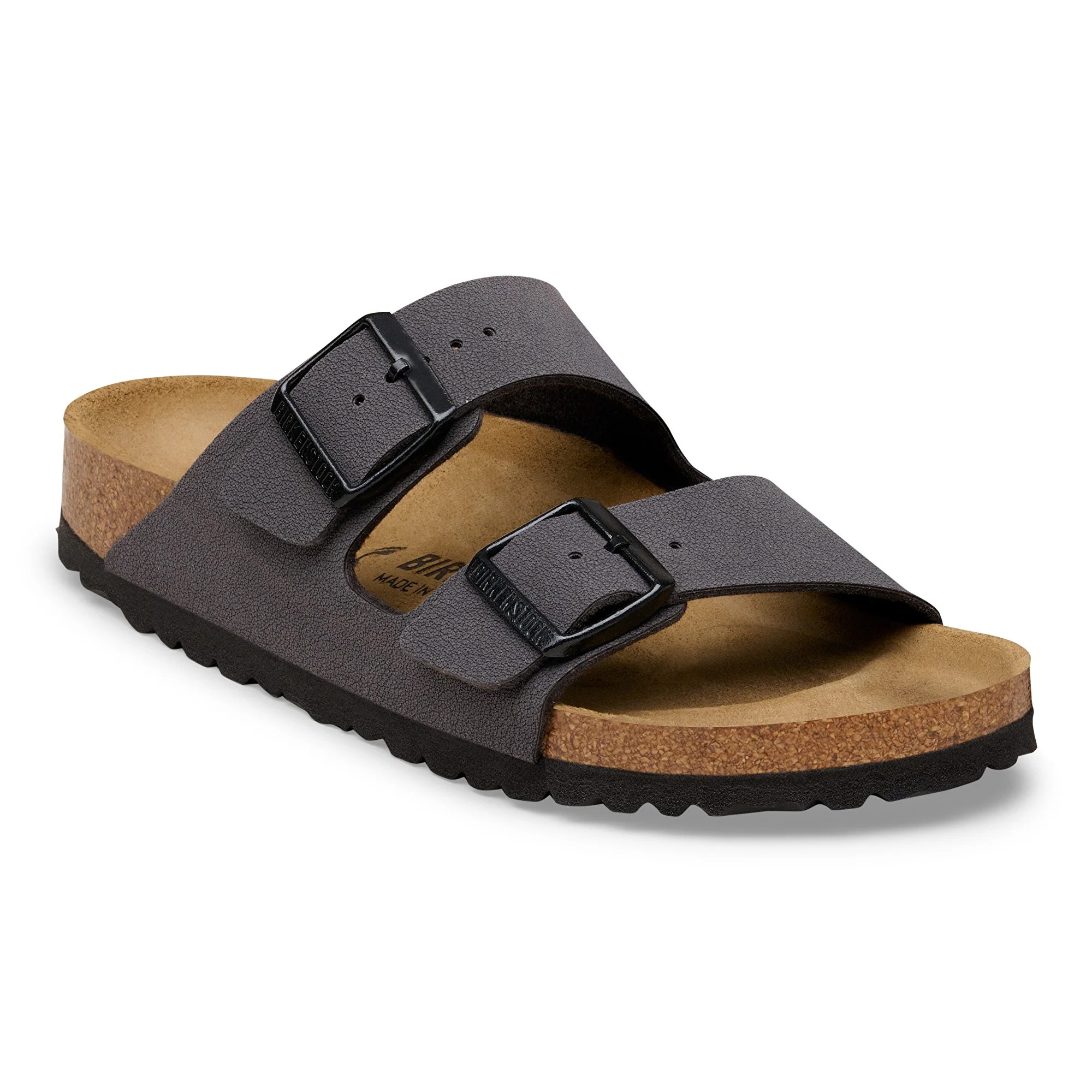 Arizona Birko-Flor Nubuk Velvet Gray/Black Buckles - leoleo123123
