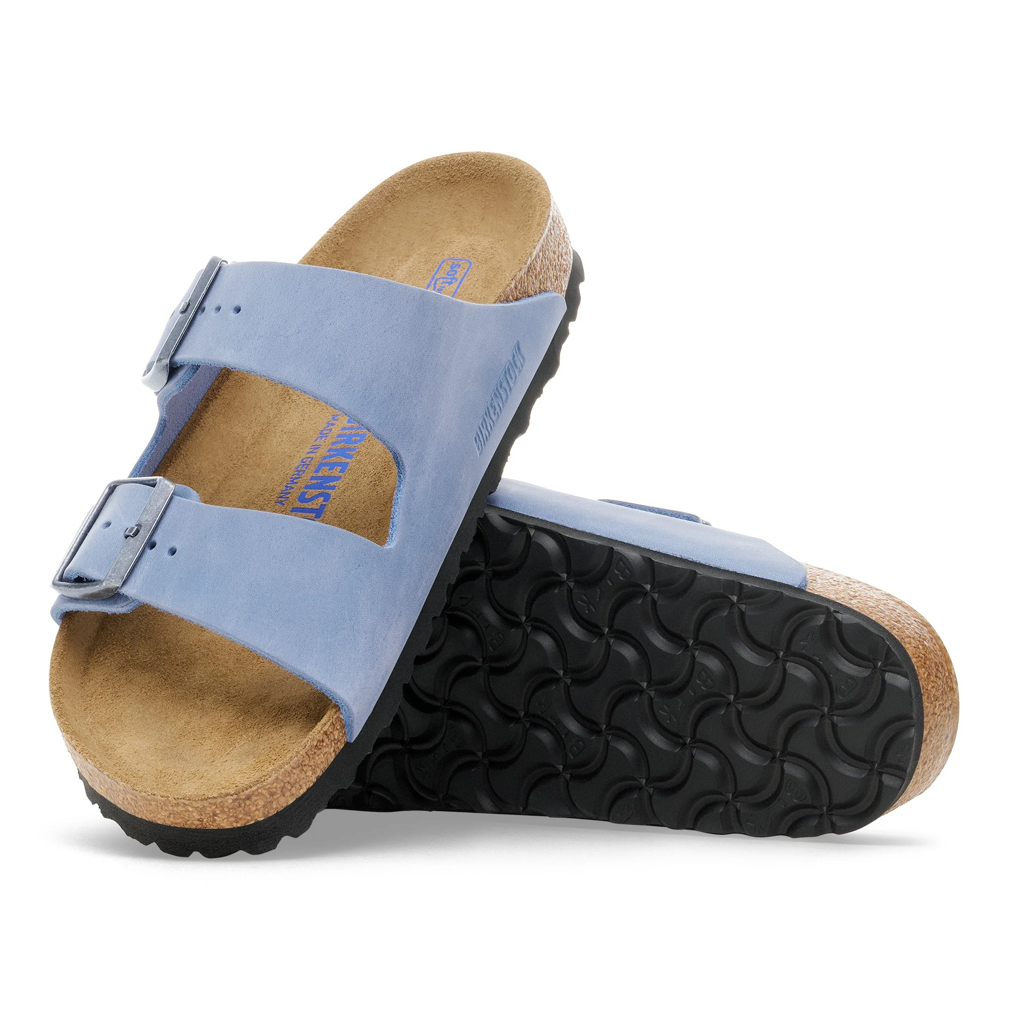 Arizona Soft Footbed Natural Leather Oiled Elemental Blue - leoleo123123
