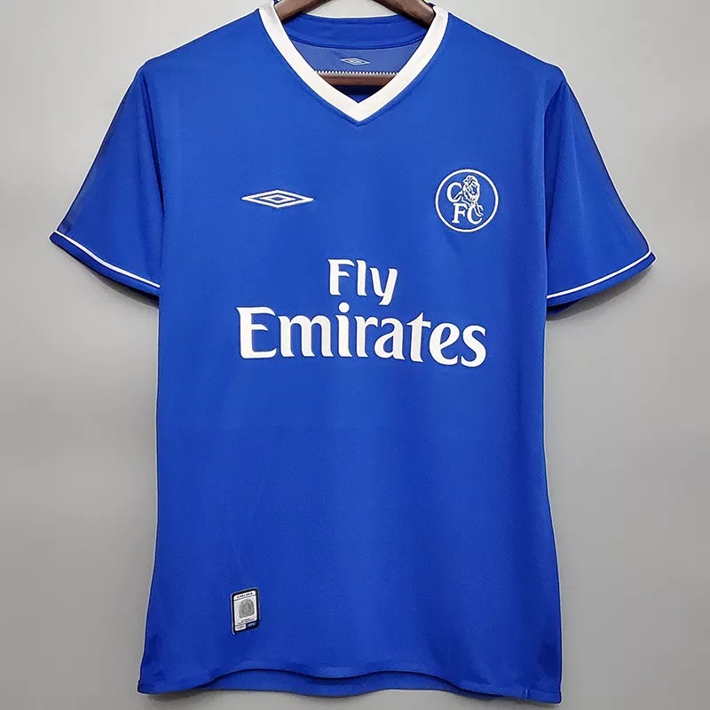 2003-2005 CHE Blue Retro Soccer Jersey
