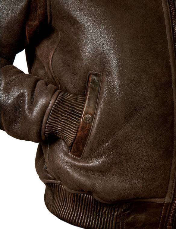 B-15 FAST EAGLE SHEEPSKIN FLIGHT JACKET