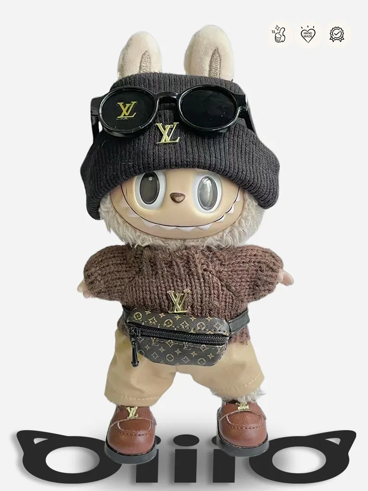 LABUBU Clothes LV Caramel Signature Sweater