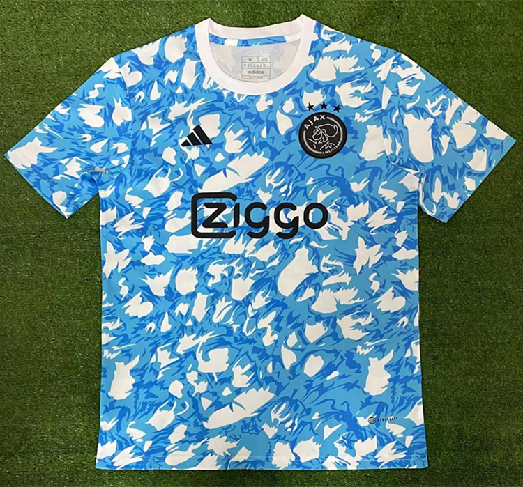 2023 Aja× Blue White Training shirts