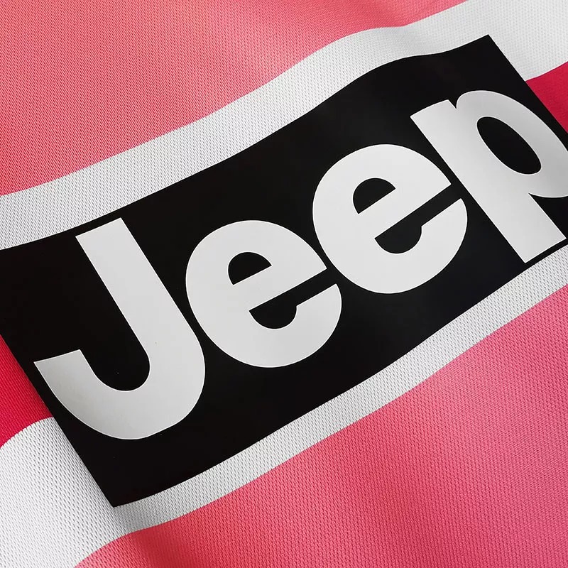 2015-2016 JUV Away Pink Retro Long Sleeve Soccer Jersey