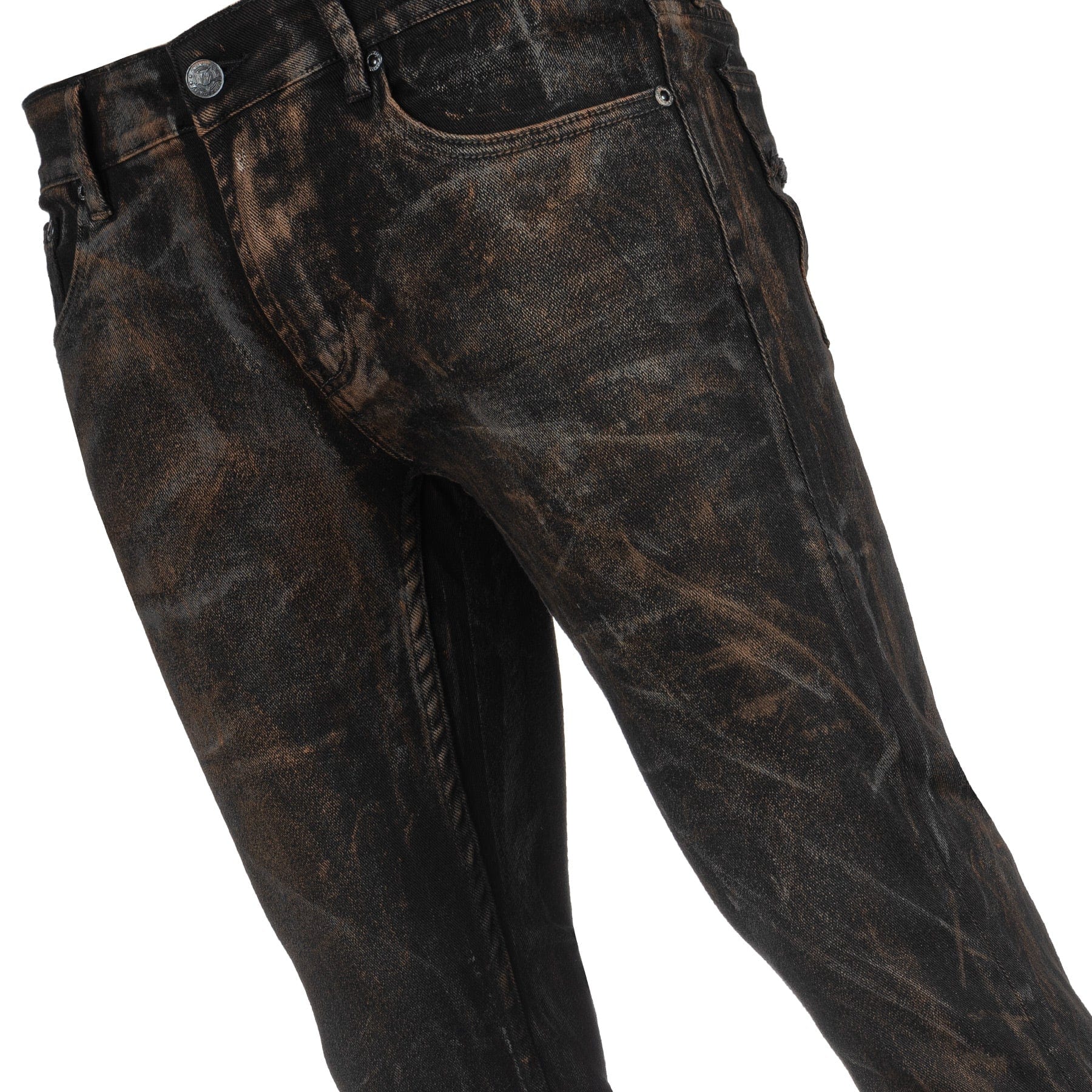 Burnt Umber Smoke Alloy Washed Pants