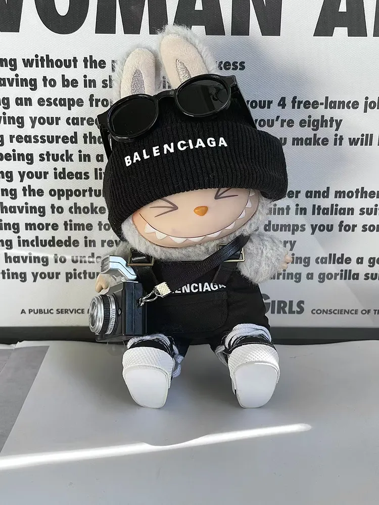 LABUBU Clothes Balenciaga Stylish All - black Ensemble