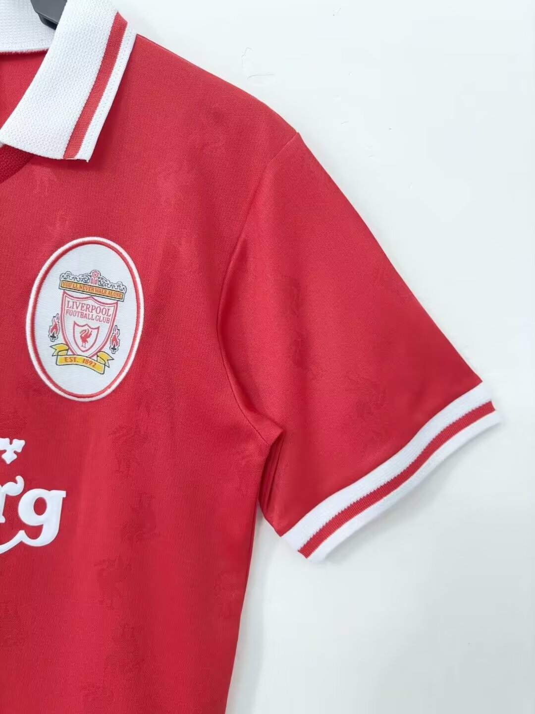 1996-1997 LIV Home Retro White Soccer Jersey