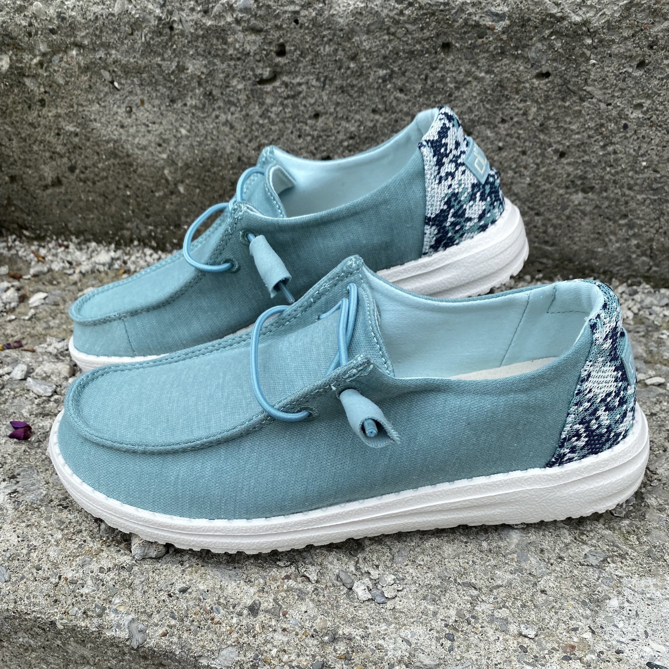 Women's Shoes Wendy Stretch Sea Blue Fleece