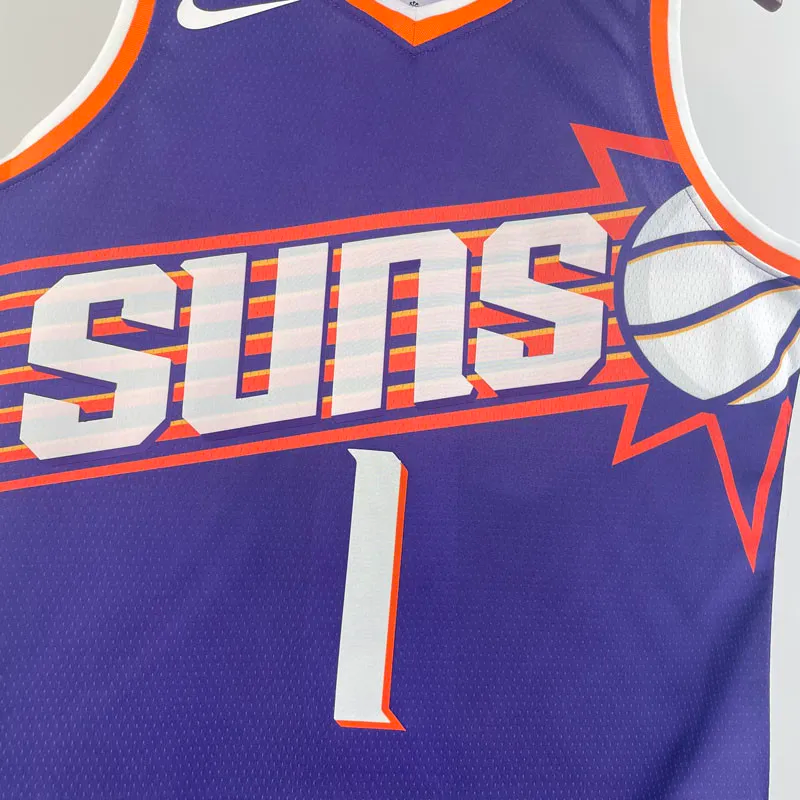 23-24 SUNS BOOKER #1 Purple Top Quality Hot Pressing NBA Jersey