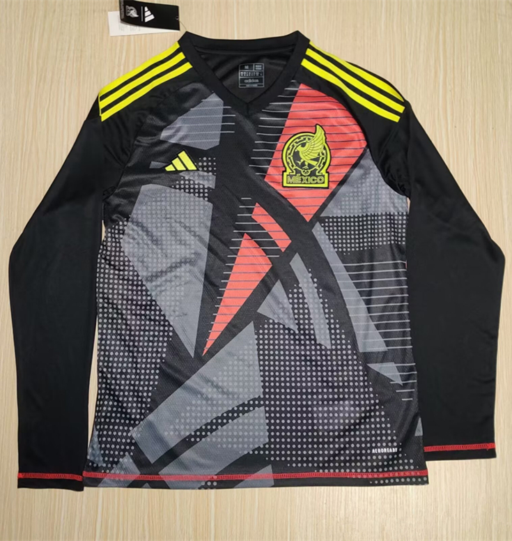 24-25 Mexico Goalkeeper Long sleeves Fans Version Soccer Jersey