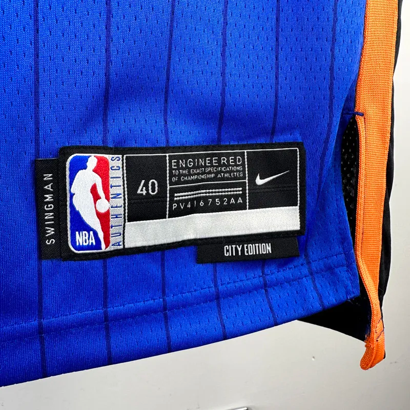 23-24 KNICKS BRUNSON #11 Blue City Edition Top Quality Hot Pressing NBA Jersey