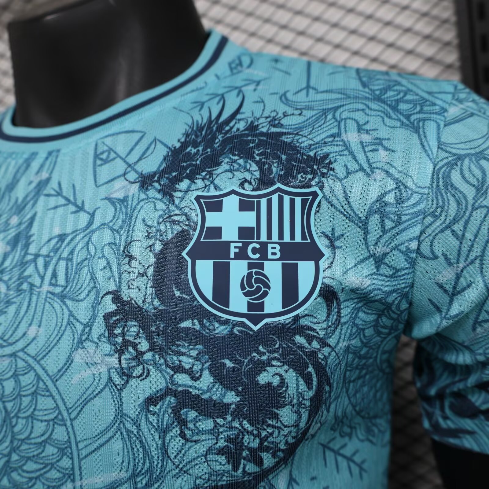 24-25 BAR Blue Special Edition Player Version Soccer Jersey