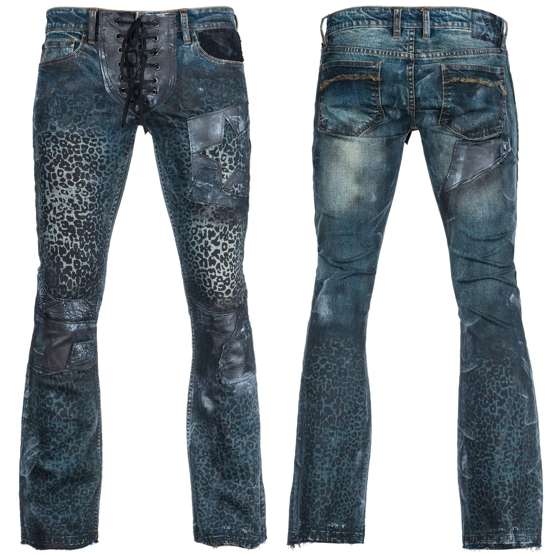 Pants - Blue Leopard