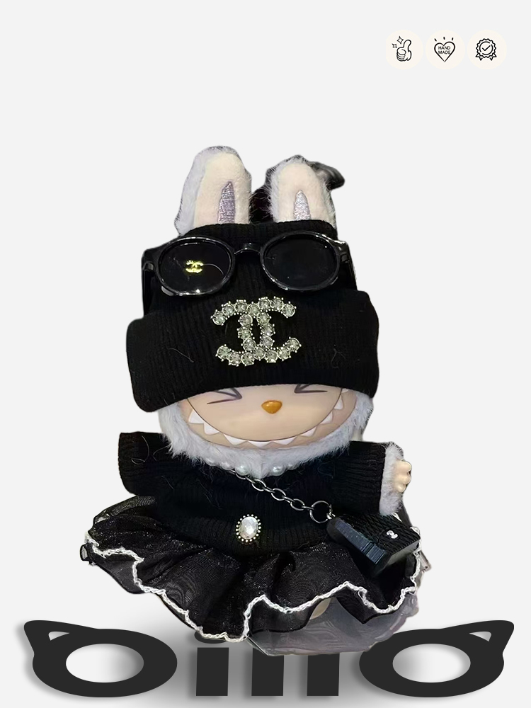 LABUBU Clothes Chanel Dark Luxe Outfit