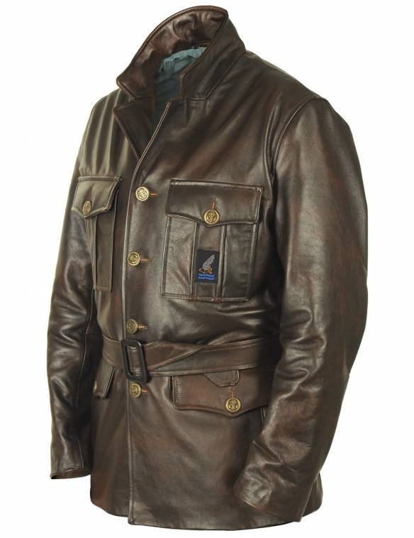 RAF GOLDFISH LEATHER COAT