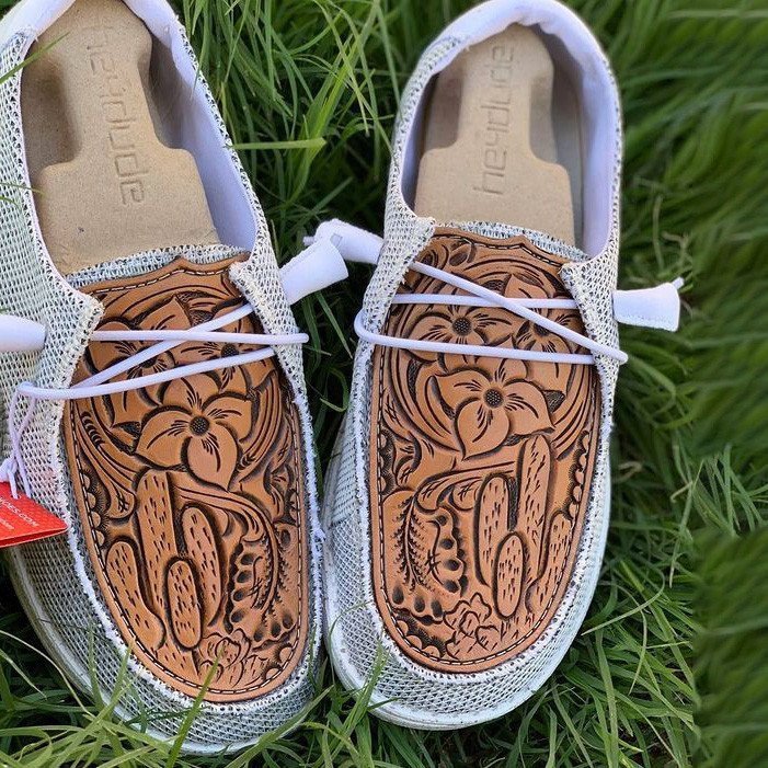 Women's Shoes Custom Wendy Leather Engraving