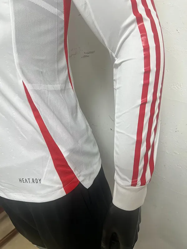 2024 Italy European Cup Away Long Sleeve Player Version Soccer Jersey