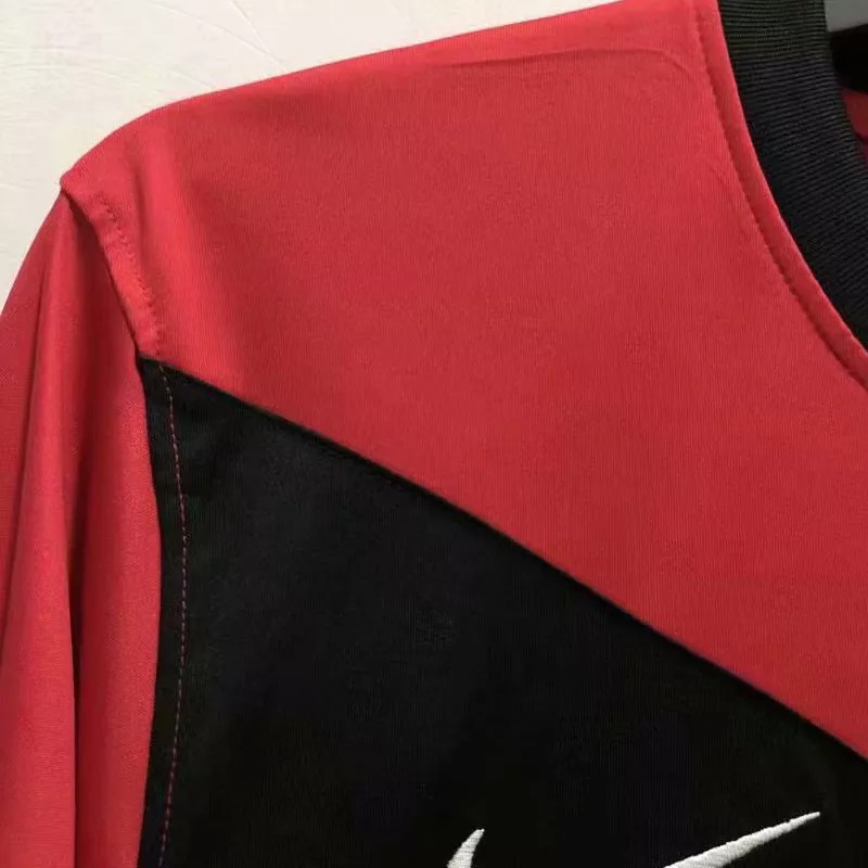 2009-2010 Man Utd Home Long Sleeve Retro Soccer Jersey