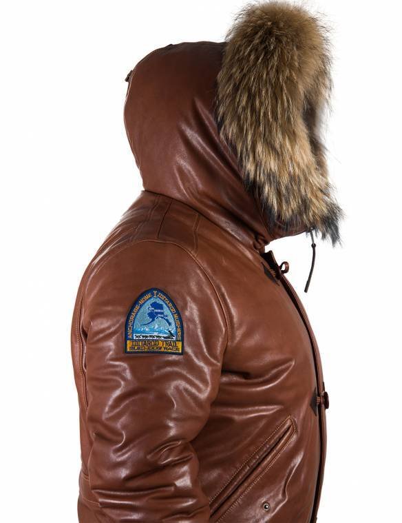 TOGO LEATHER PARKA COGNAC