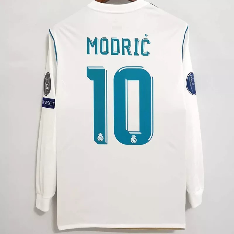 2017-2018 RMA Home Long Sleeve Retro Soccer Jersey