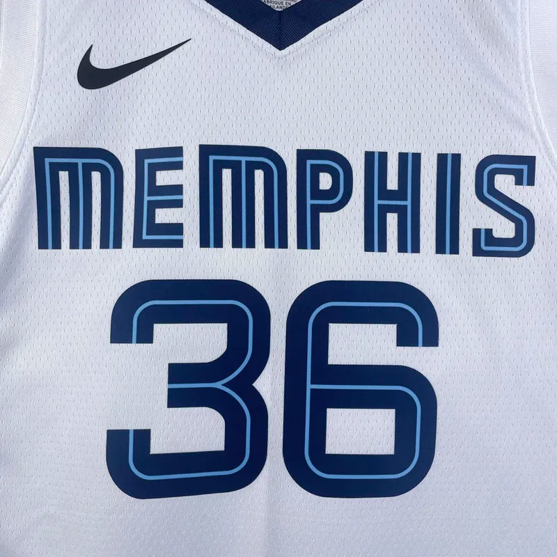 22-23 GRIZZLIES SMART #36 White Top Quality Hot Pressing NBA Jersey
