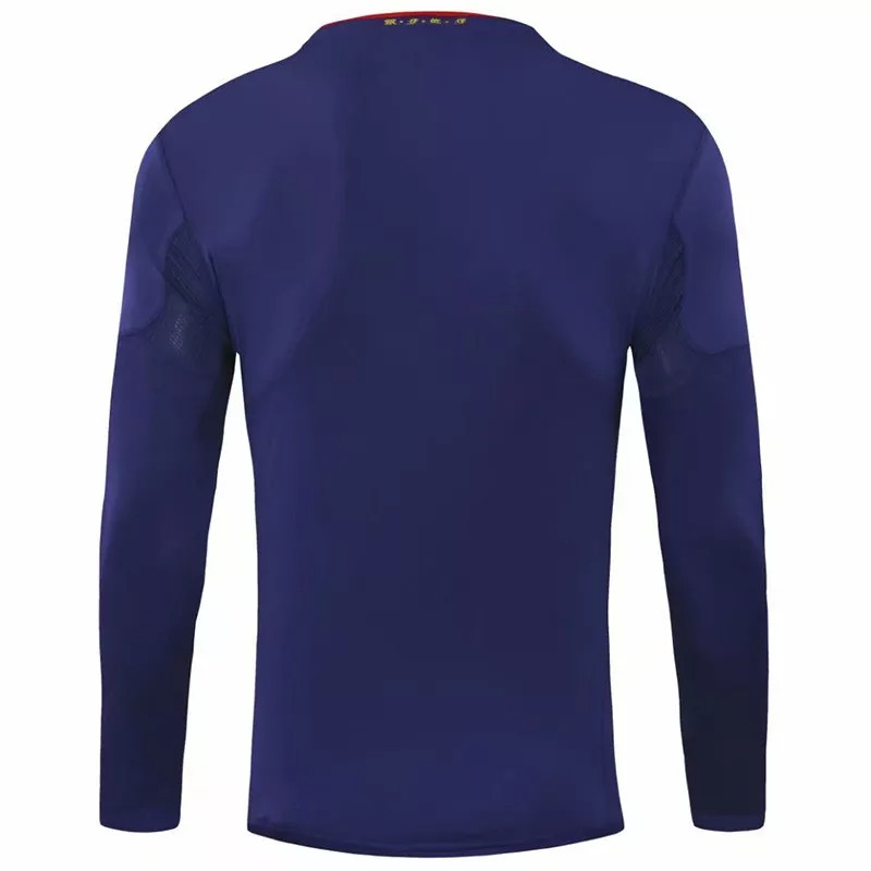 2010 Spain Away Long Sleeve Retro Soccer Jersey(带胸前决赛字)