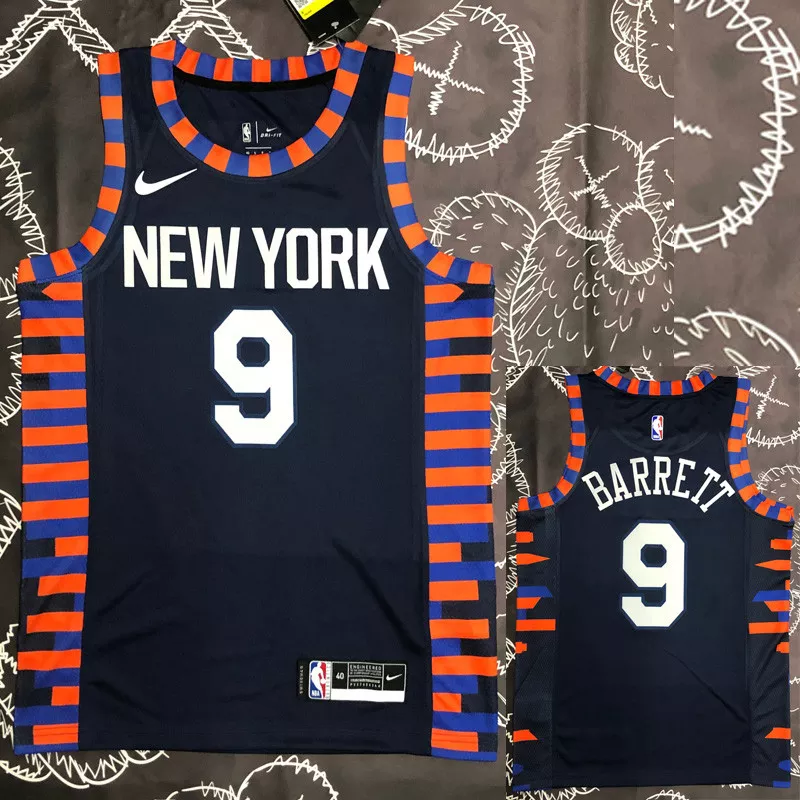 KNICKS ANTHONY #7 Black Top Quality Hot Pressing NBA Jersey