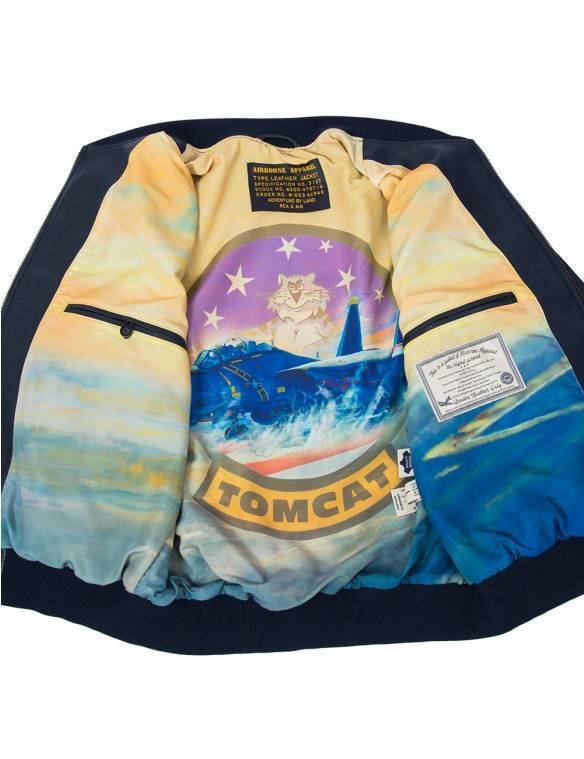 MA1 TOM CAT BOMBER LEATHER JACKET