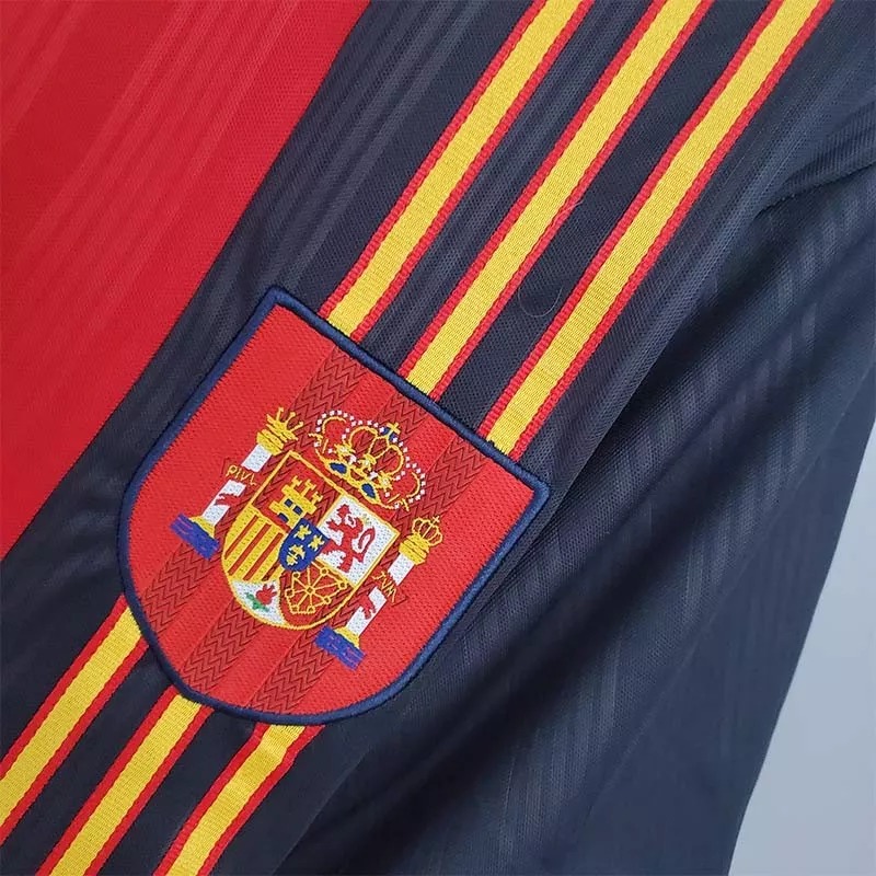 1996 Spain Home Retro Soccer Jersey