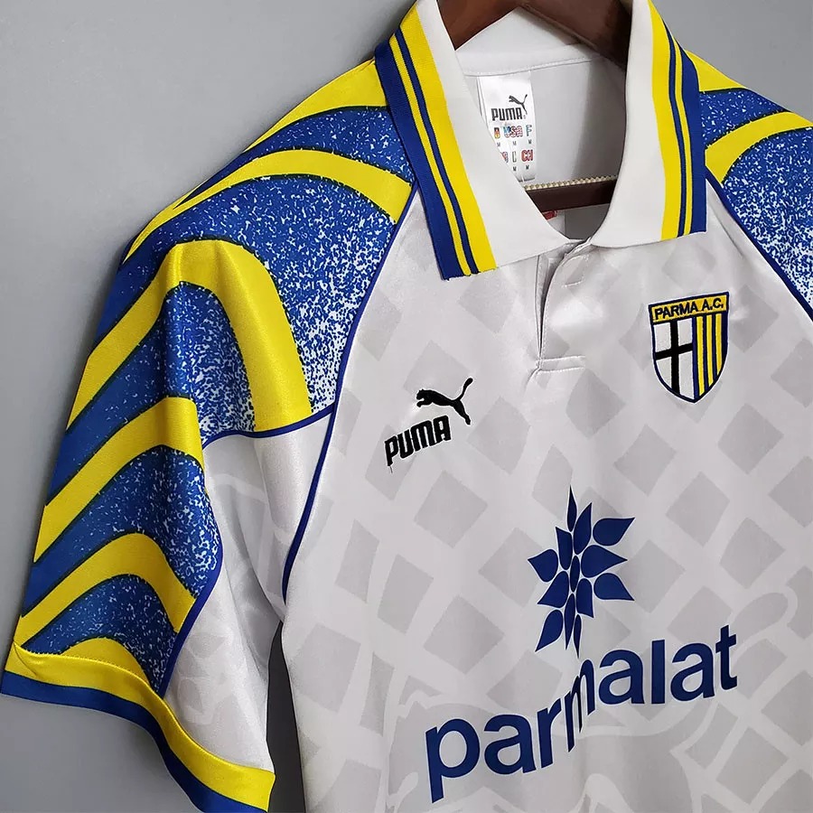 1995-1997 Parma White Retro Soccer Jersey