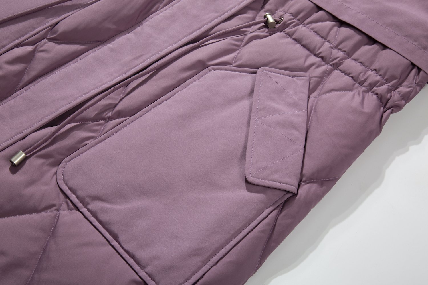 Longer Purple Women's Down Jacket