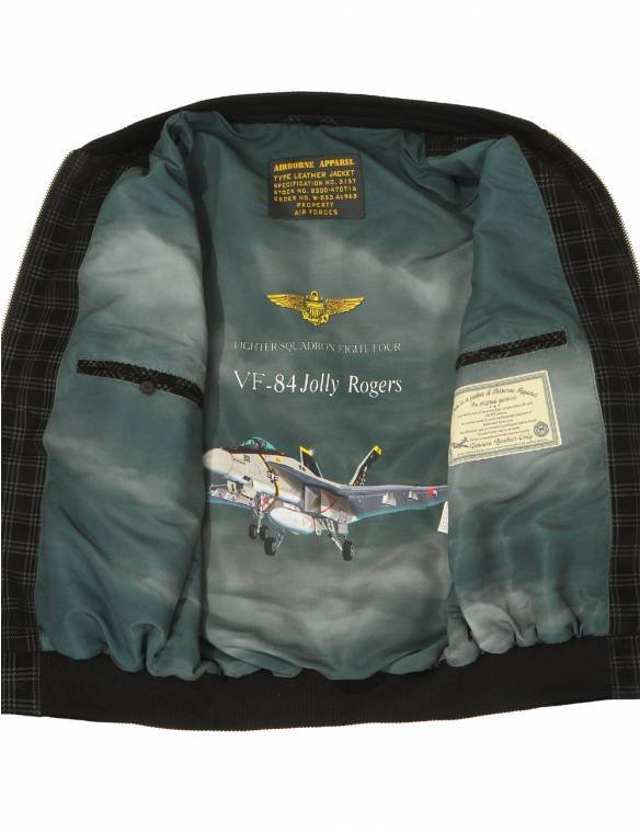 JOLLY ROGERS PRINTED SUEDE BOMBER LEATHER JACKET