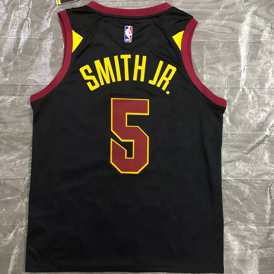 CLEVELAND SMITH JR. # 5 Black Top Quality Hot Pressing NBA Jersey