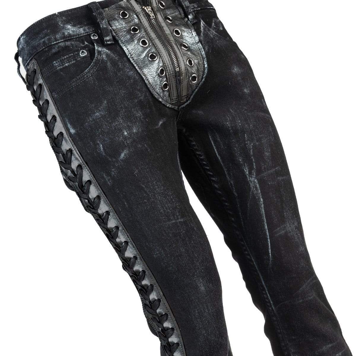 Black Stripe Pants