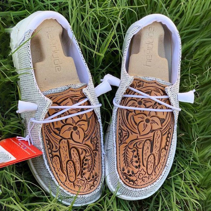 Women's Shoes Custom Wendy Leather Engraving
