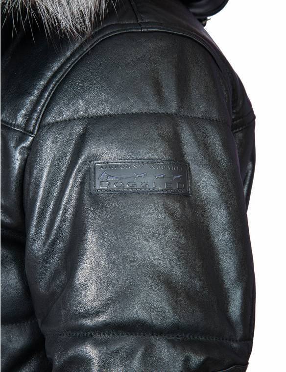 BALTO LEATHER PARKA LONG